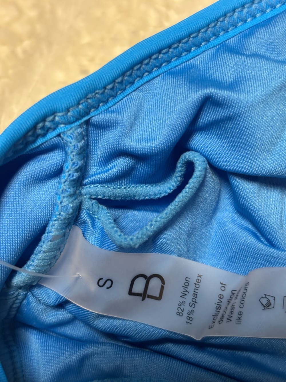 Bright Blue V-Neck High-Waist Bikini Set - Picture 9 of 10